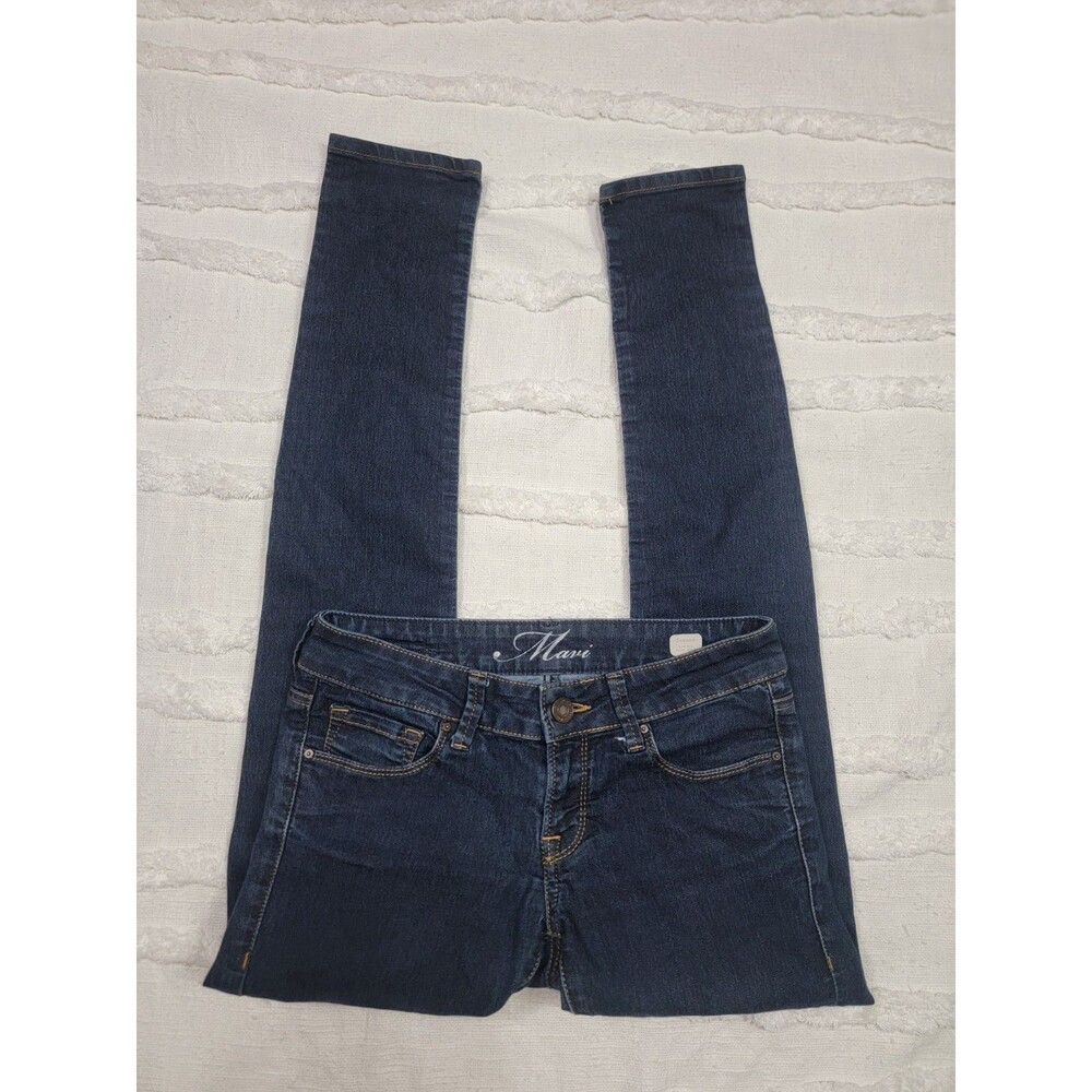 Mavi Jeans Serena Womens Size 27 Dark Wash Low Rise Super Skinny Stretch Denim O